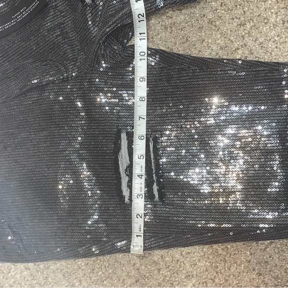 Maniere De Voir sequin destroyed jeans - Picture 5 of 8